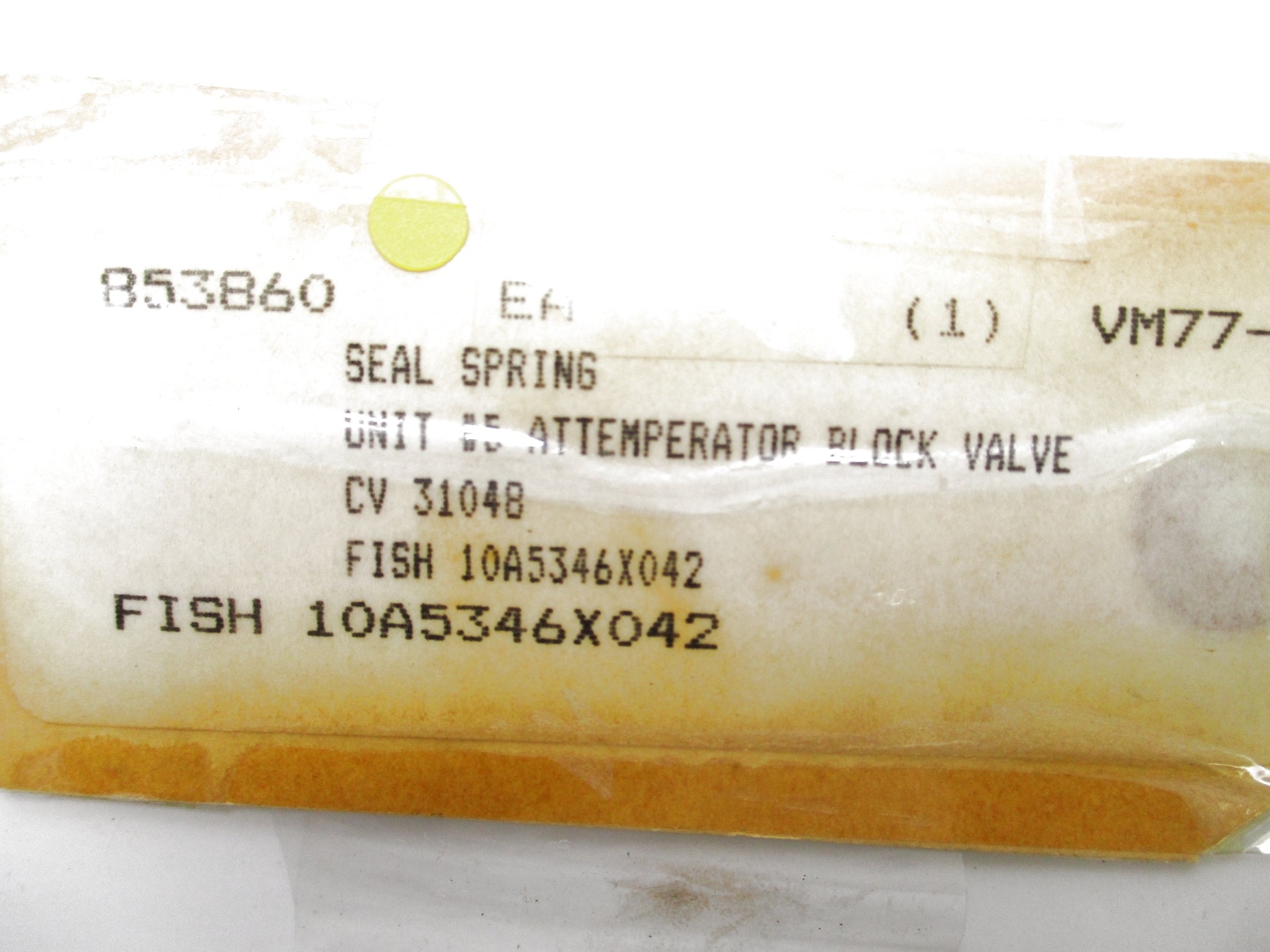 SPARE PART 10A5346X042 NSMP