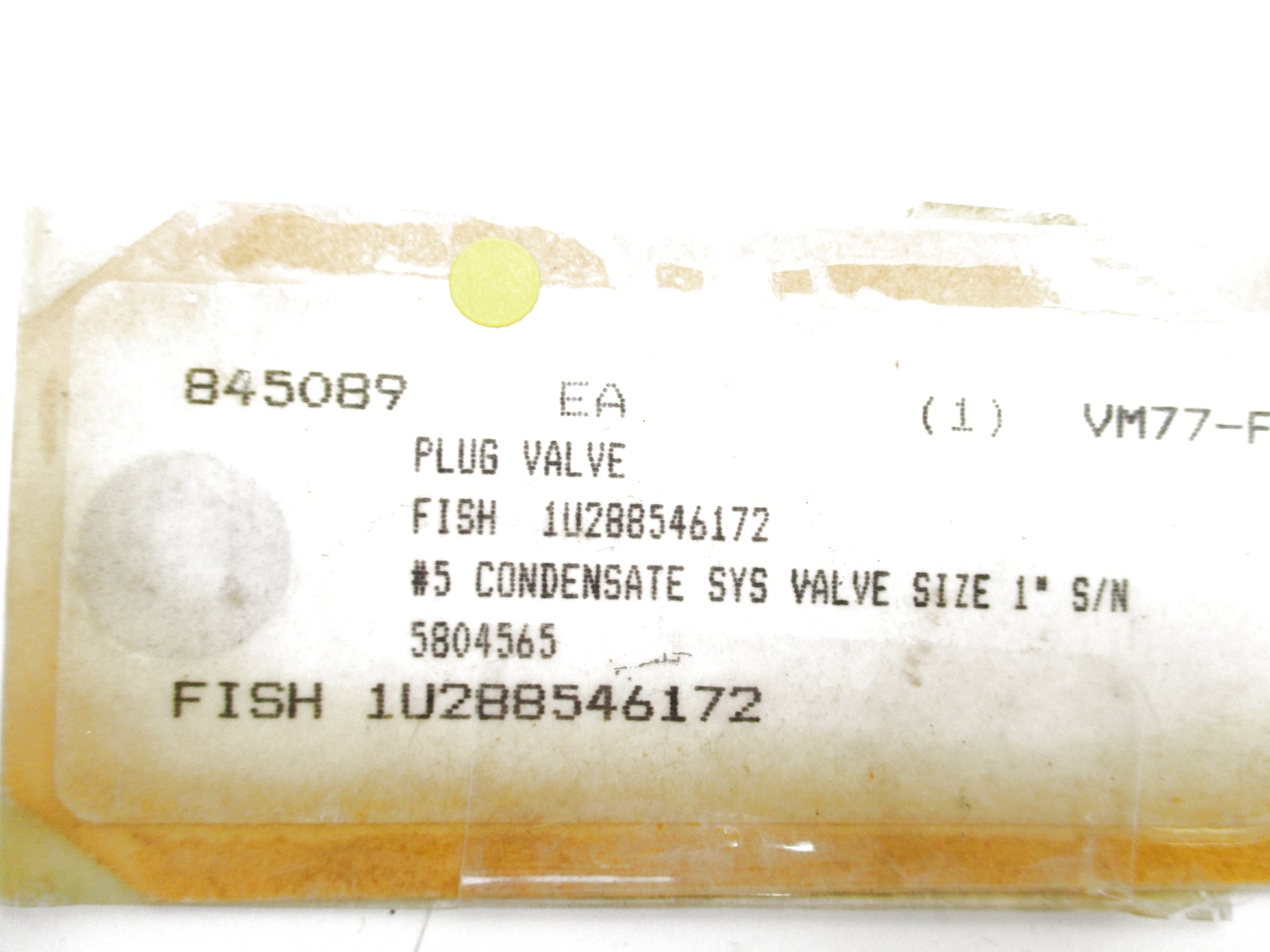 VALVE 1U288546172 NSNP