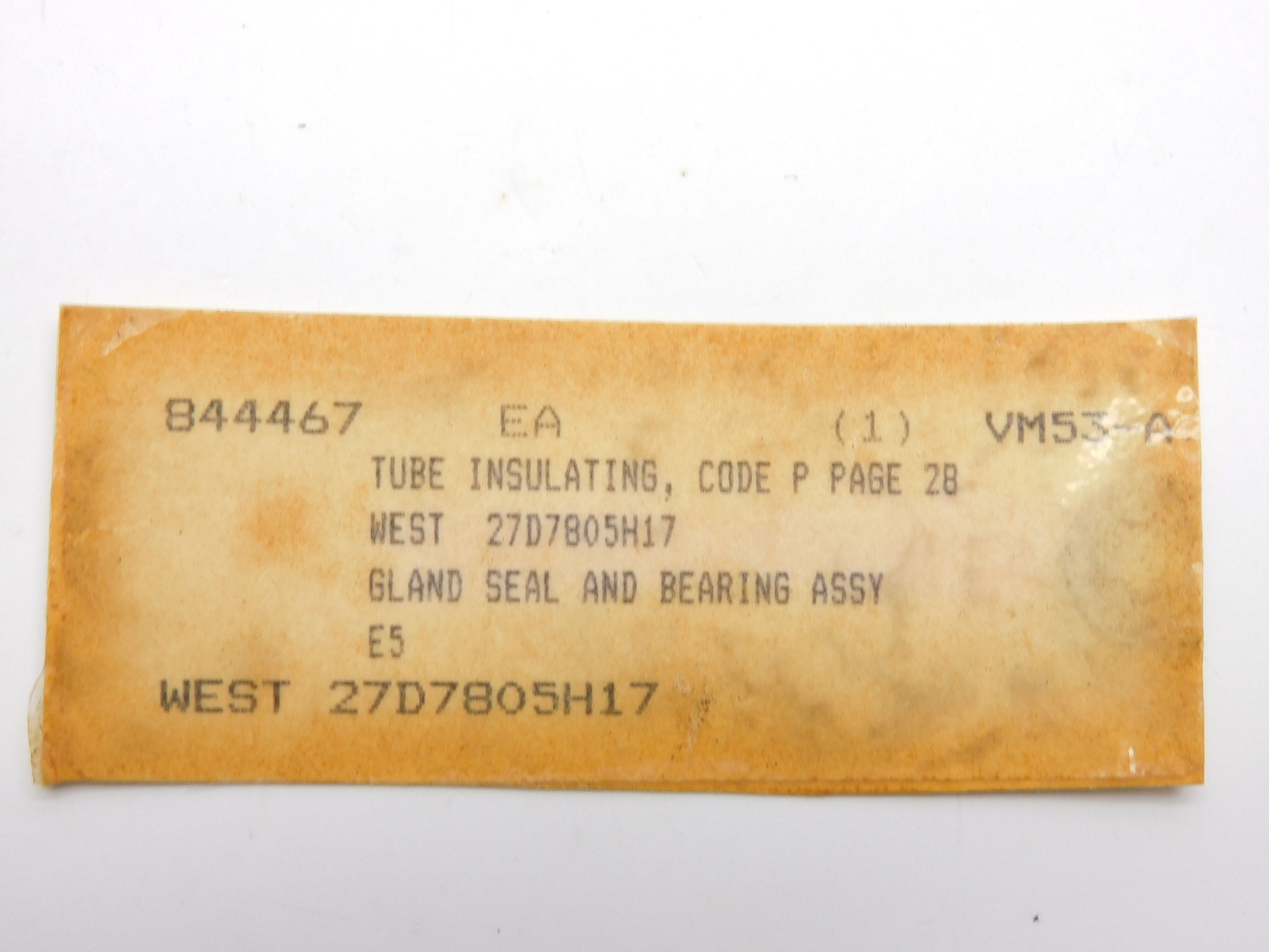 SPARE PART 27D7805H17 (AS PICTURED) NSNP