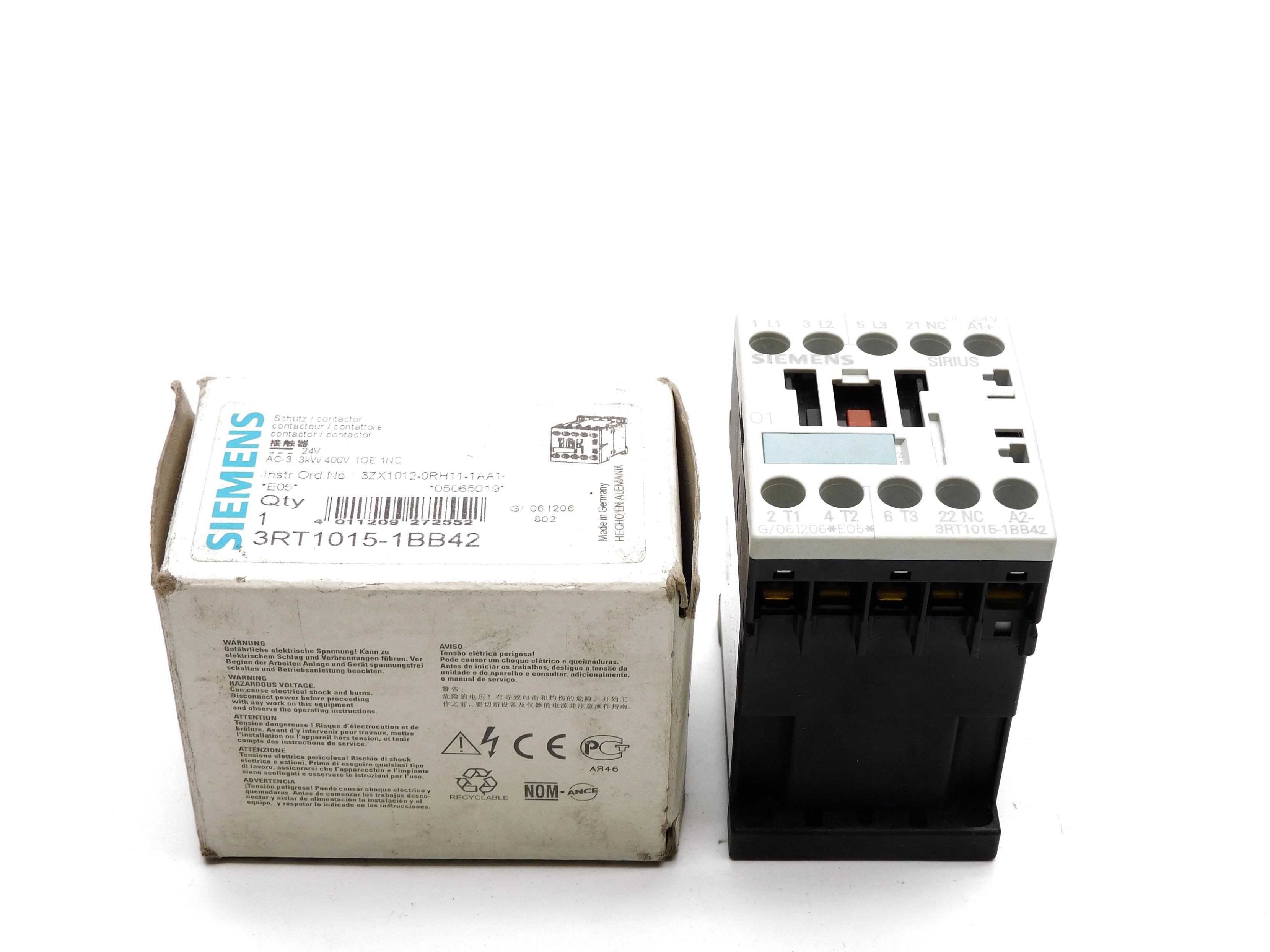 SIEMENS 3RT1015-1BB42 24VDC NSMP