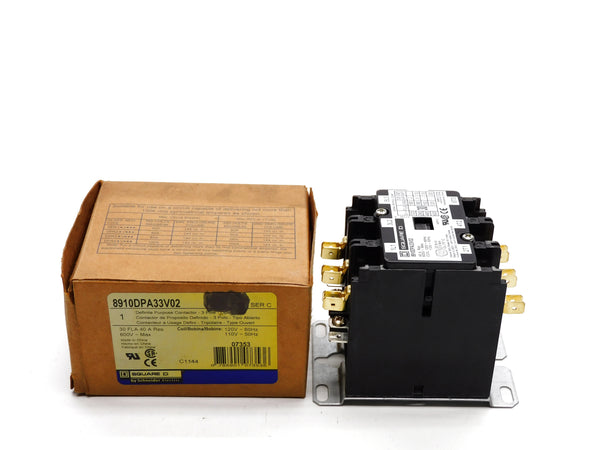 SQUARE D 8910DPA33V02 SER. C 110/120V 40A NSMP