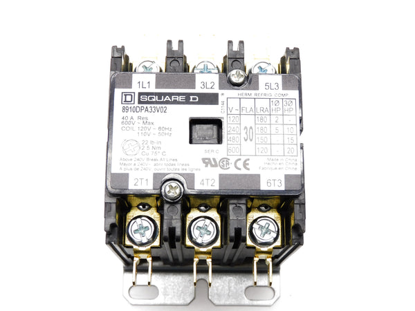 SQUARE D 8910DPA33V02 SER. C 110/120V 40A NSMP