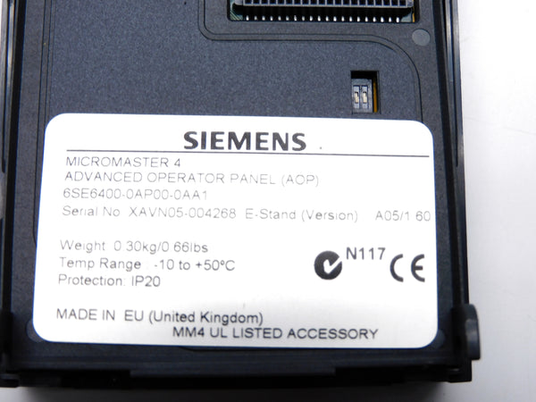 SIEMENS 6SE6400-0AP00-0AA1 NSMP