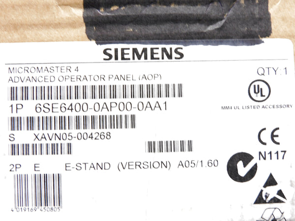 SIEMENS 6SE6400-0AP00-0AA1 NSMP