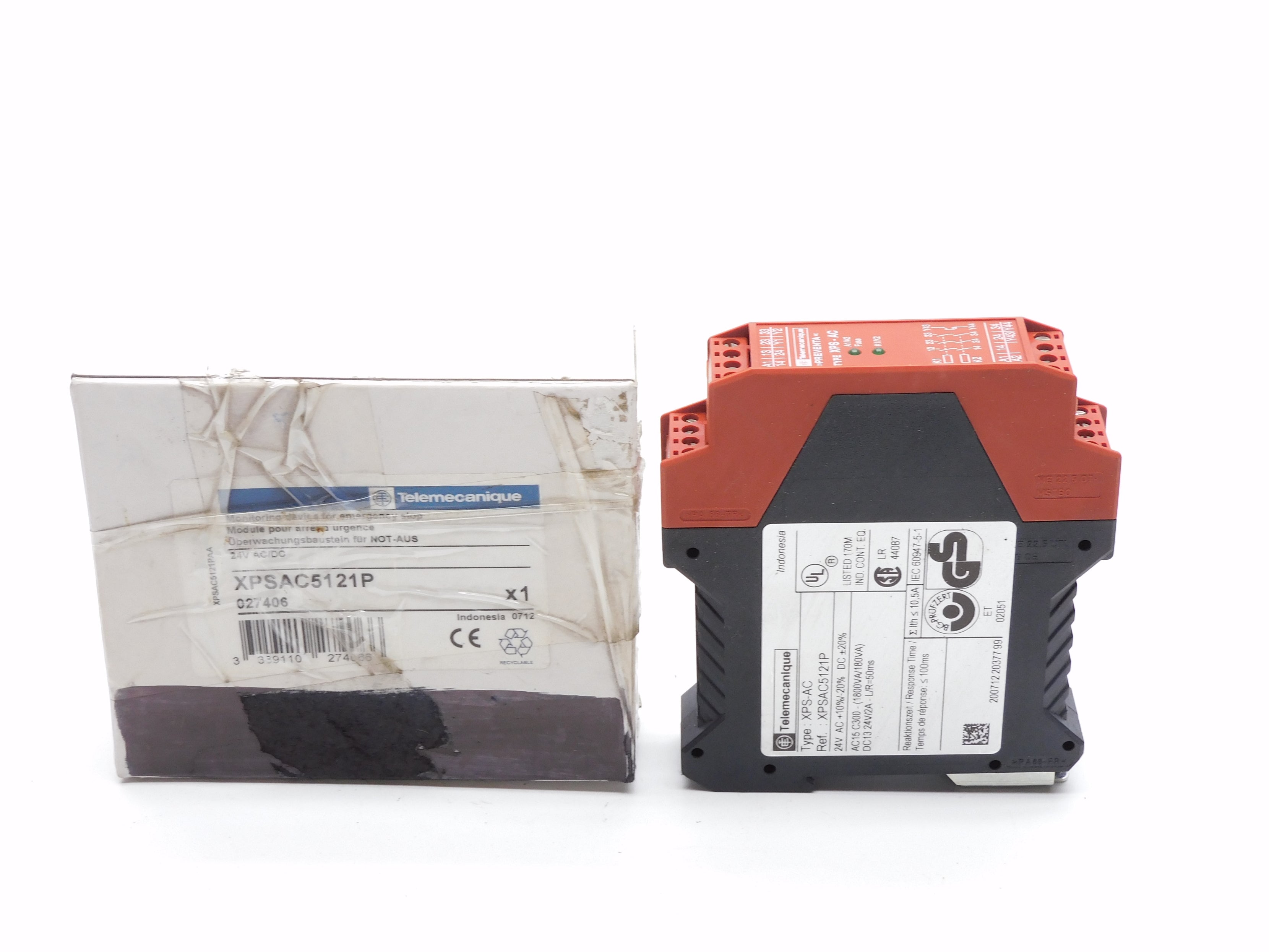TELEMECANIQUE XPSAC5121P 24VAC/DC 2A NSMP
