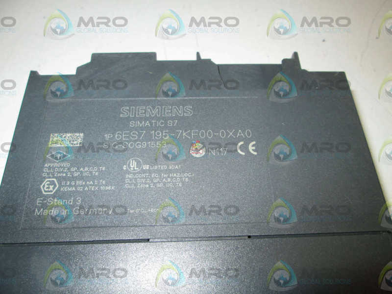 SIEMENS MODULE SEPERATOR 6ES7-195-7KF00-0XA0 UNMP