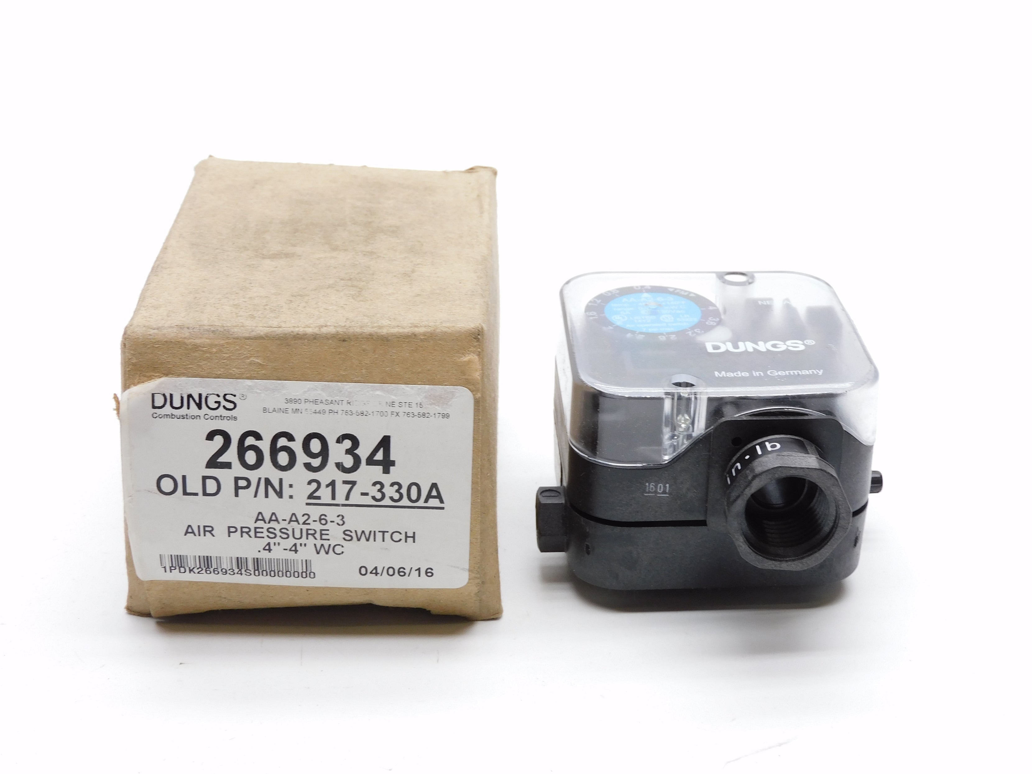 DUNGS AA-A2-6-3 266934 120VAC 5A 7PSI NSMP