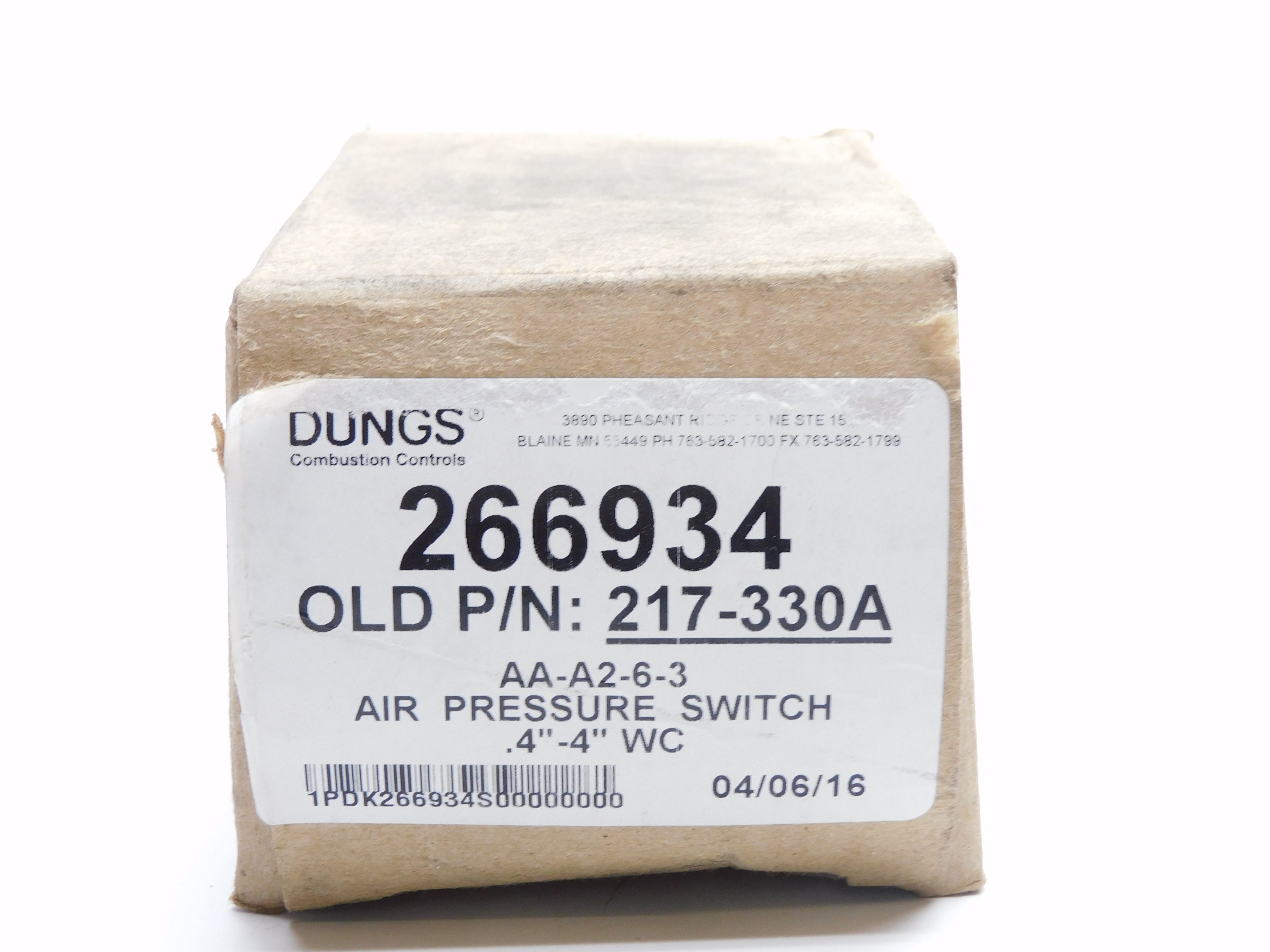DUNGS AA-A2-6-3 266934 120VAC 5A 7PSI NSMP