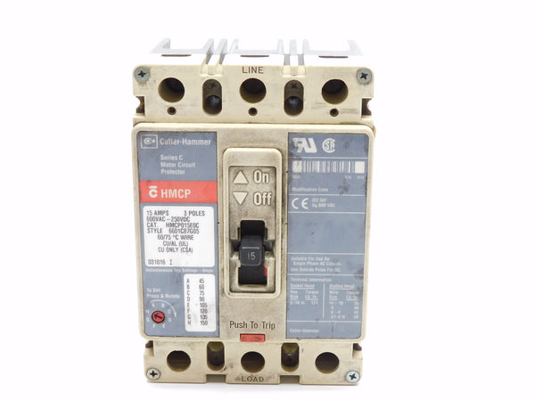 CUTLER HAMMER HMCP015E0C SER. C 15A (GREY) UNMP