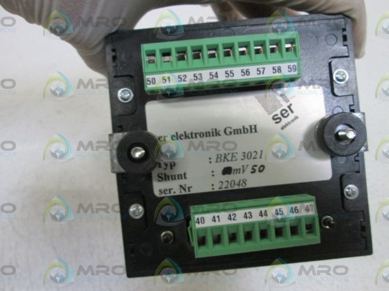 SER ELECTRONIK CONTROLLER BKE 3021 UNMP