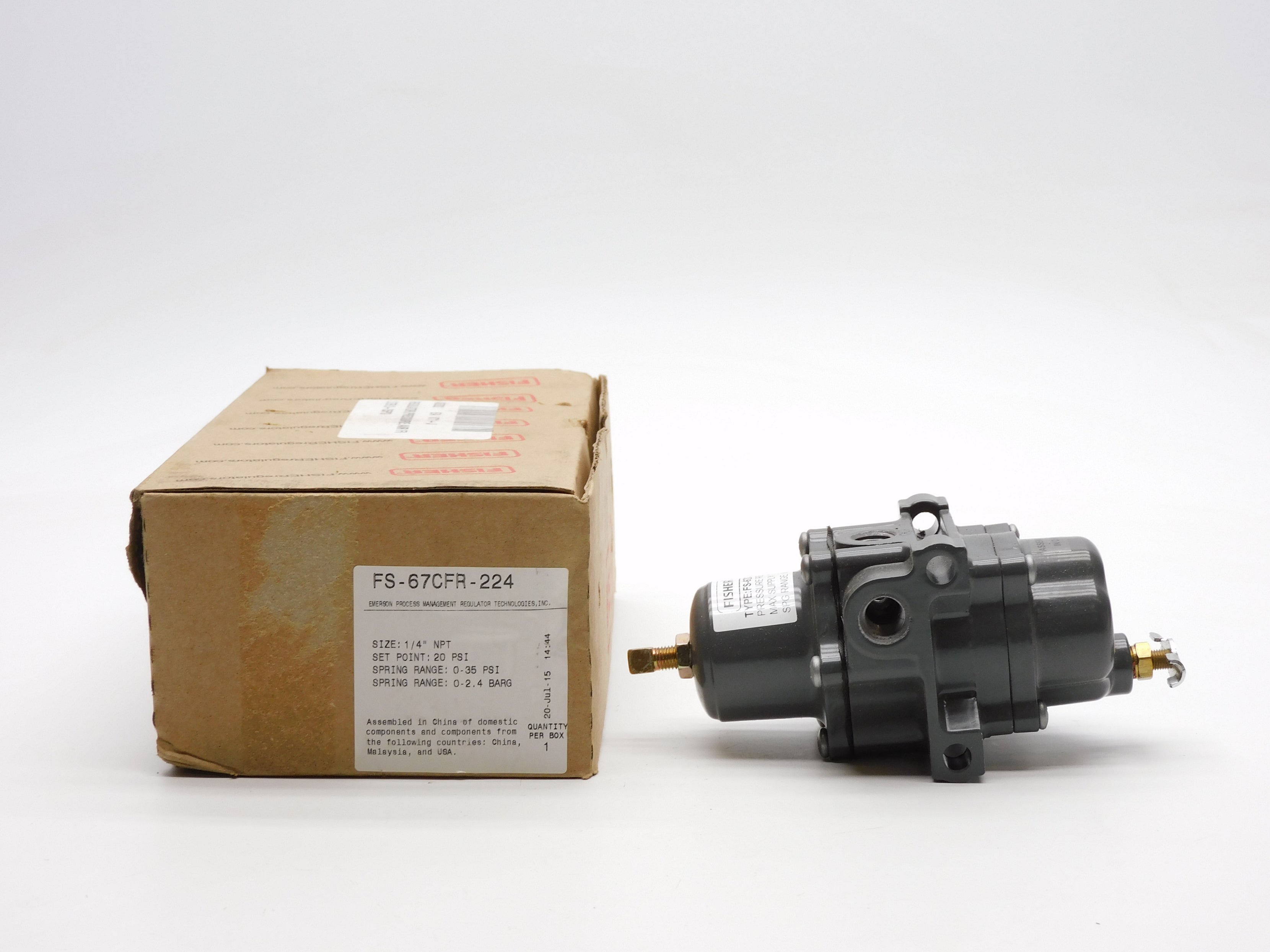 FISHER CONTROLS FS-67CFR-224 0-35PSI 1/4" NSMP