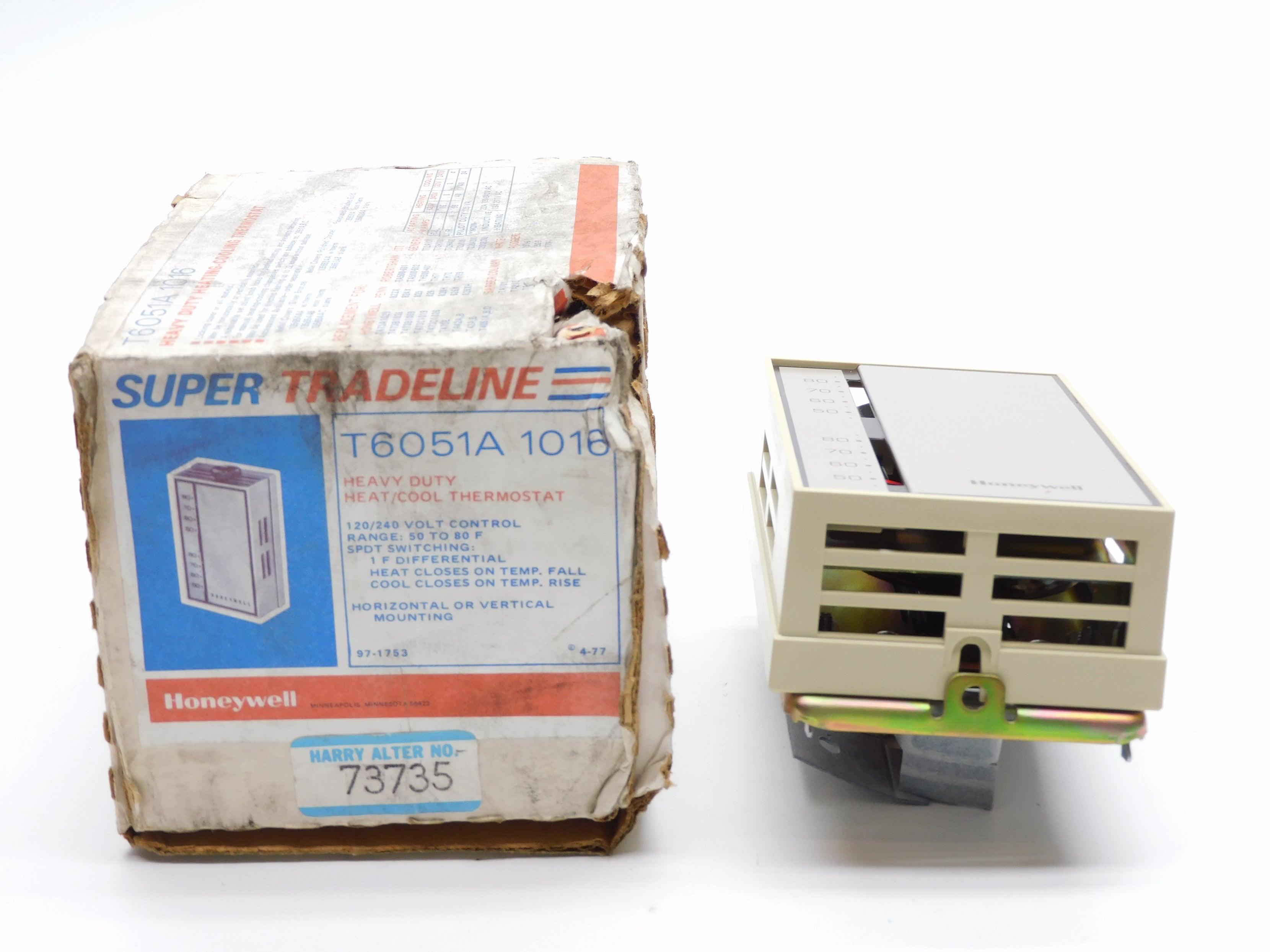 HONEYWELL T6051A1016 120/240V 50-80'F NSMP