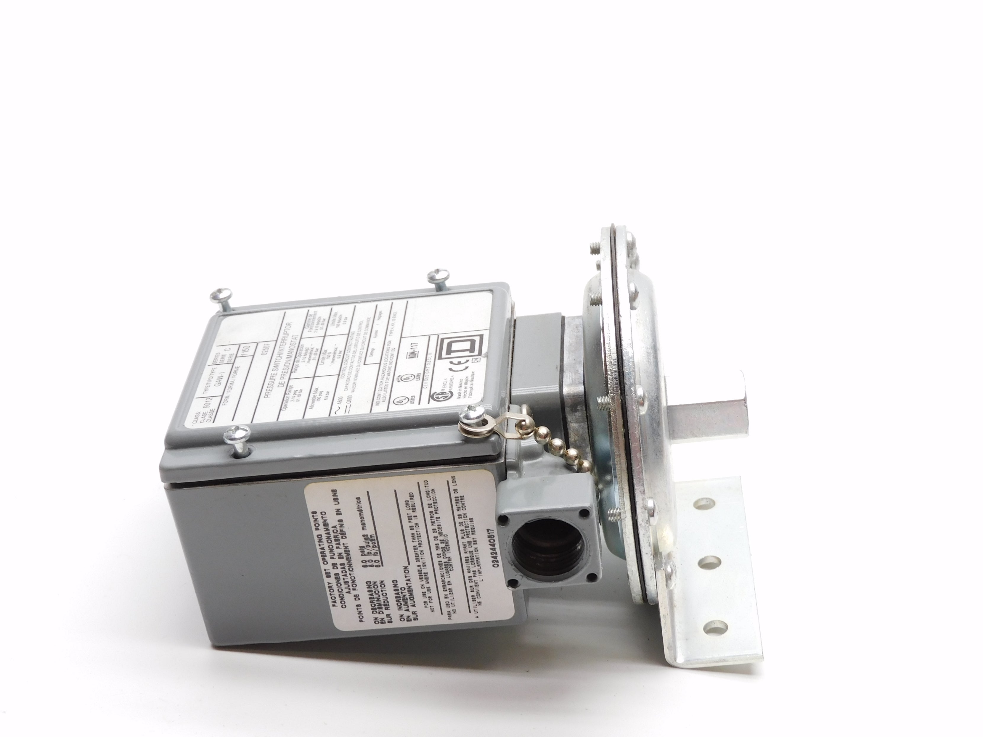 SQUARE D 9012GAW-1 SER. C 100PSI NSNP