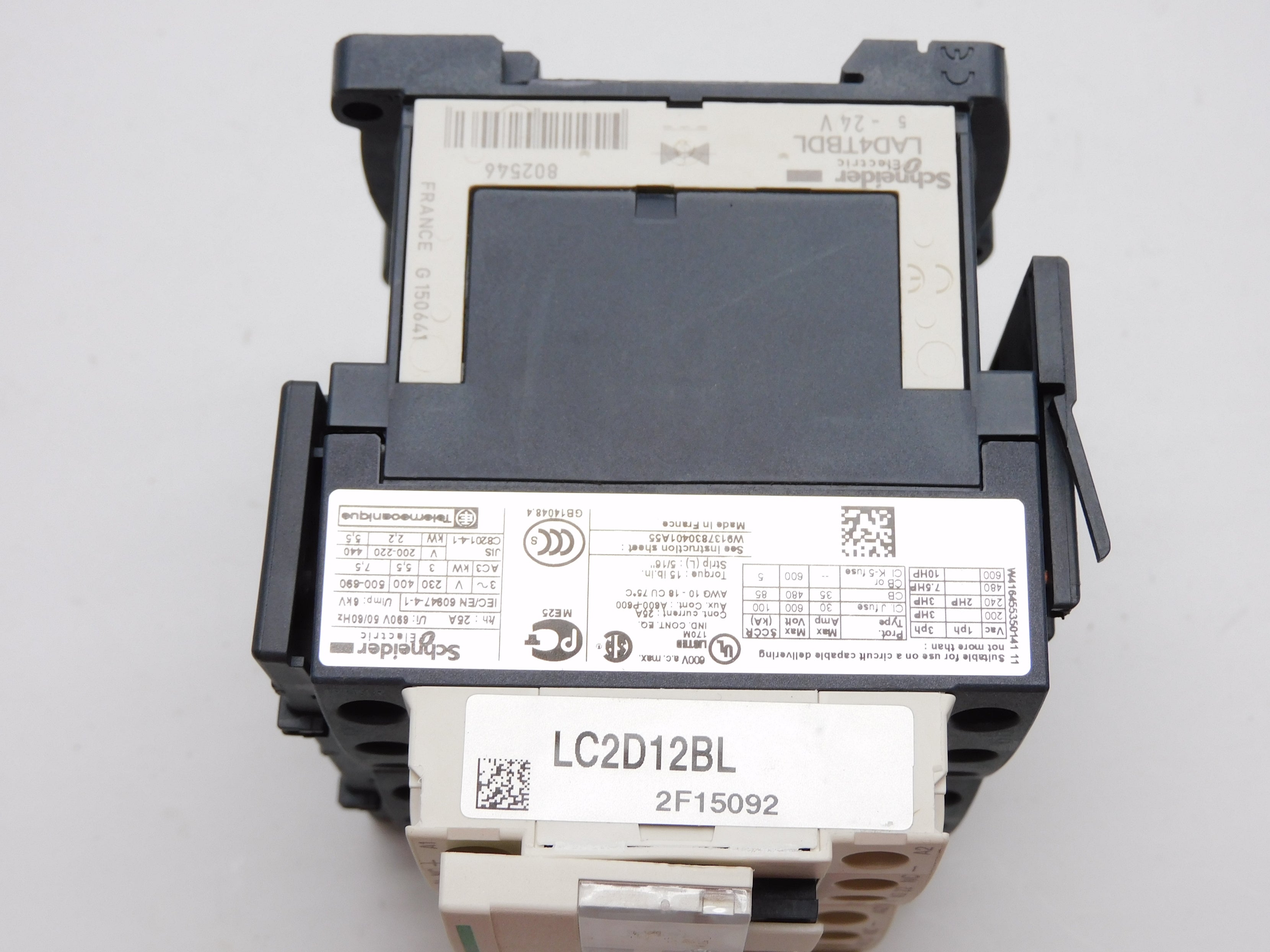 SCHNEIDER LC2D12BL 24VDC NSMP