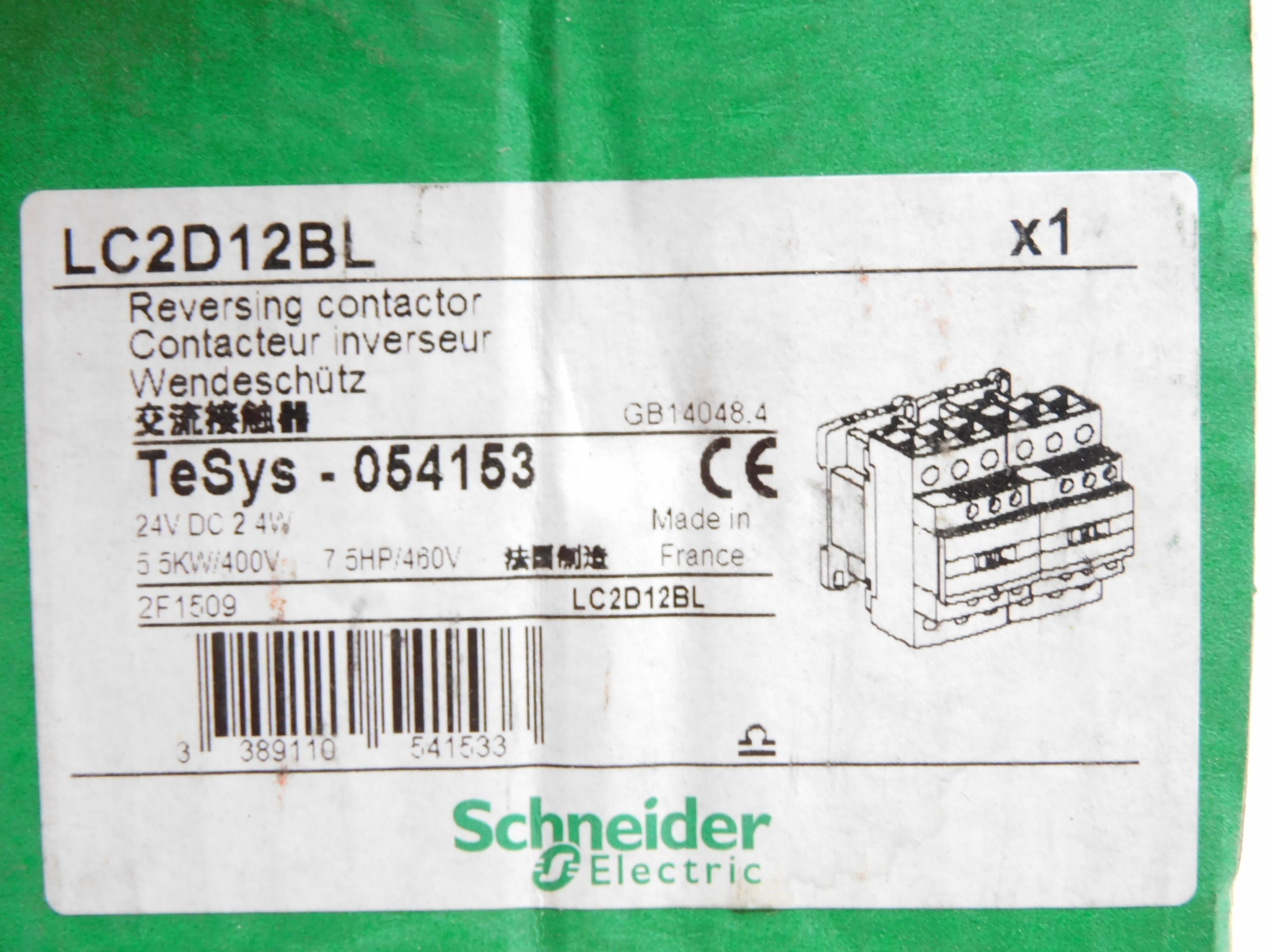 SCHNEIDER LC2D12BL 24VDC NSMP