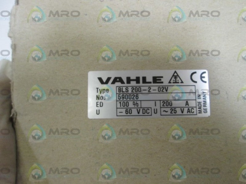 VAHLE BLS200-2-02V INSULATED COLLECTOR NSMP