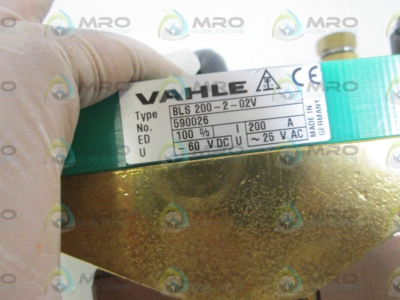 VAHLE BLS200-2-02V INSULATED COLLECTOR NSMP