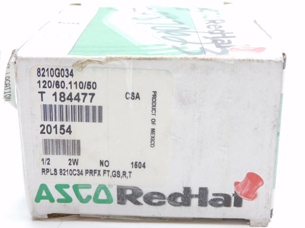 ASCO 8210G034 110/120V 125-150PSI 1/2" NSMP