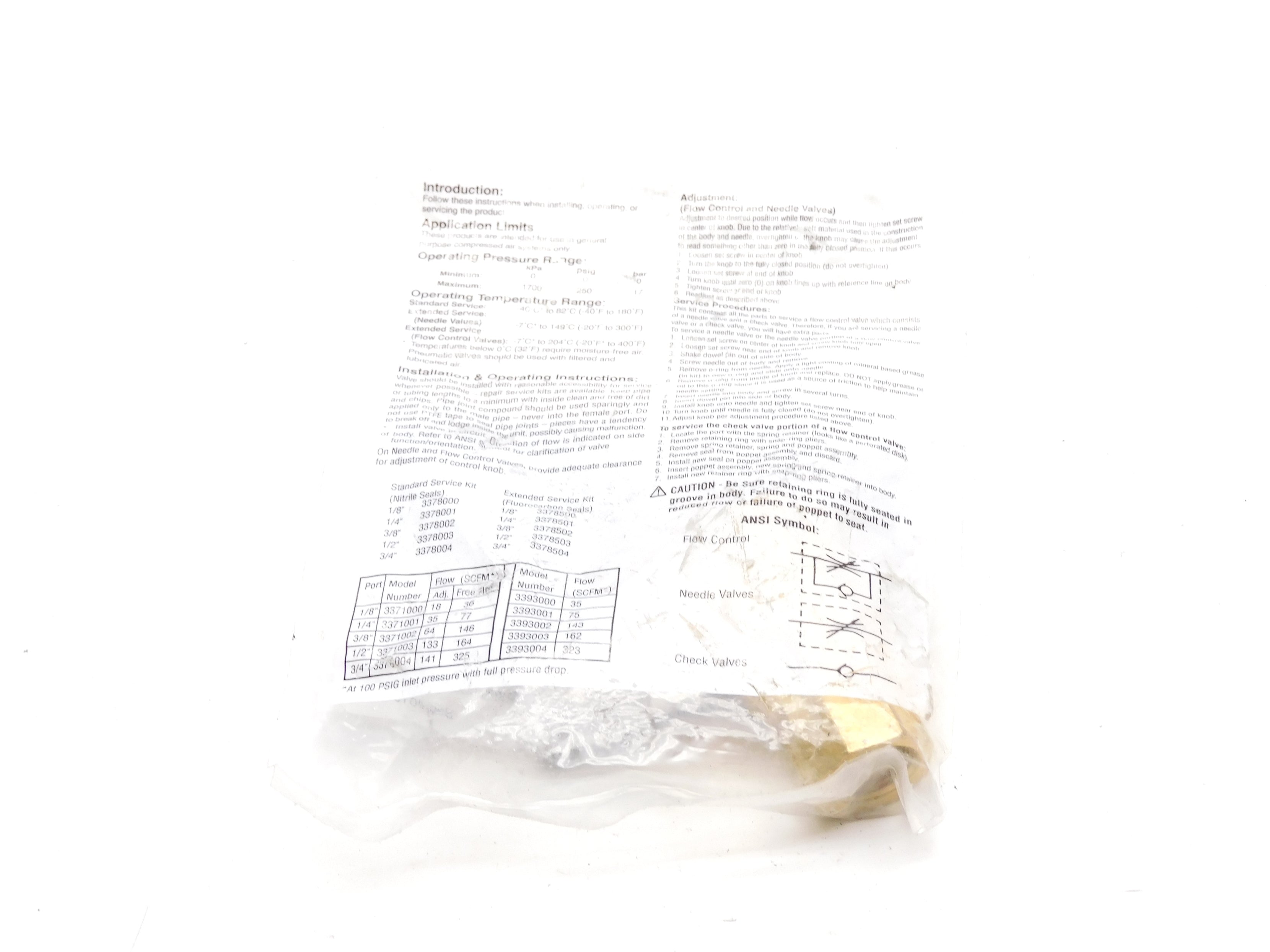 PARKER 003371002 3/8" NSMP