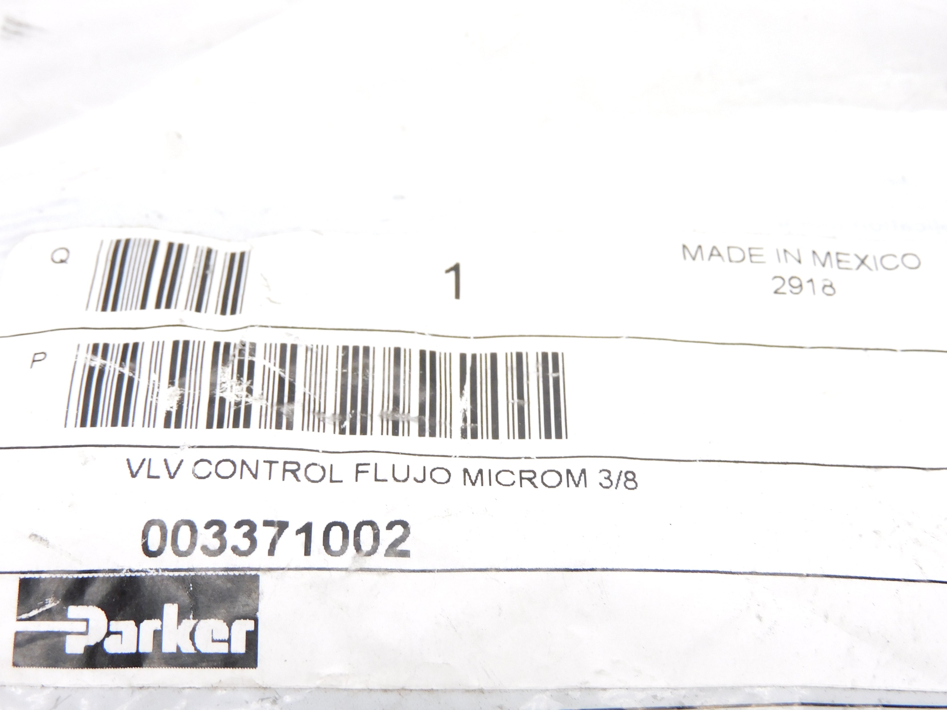 PARKER 003371002 3/8" NSMP