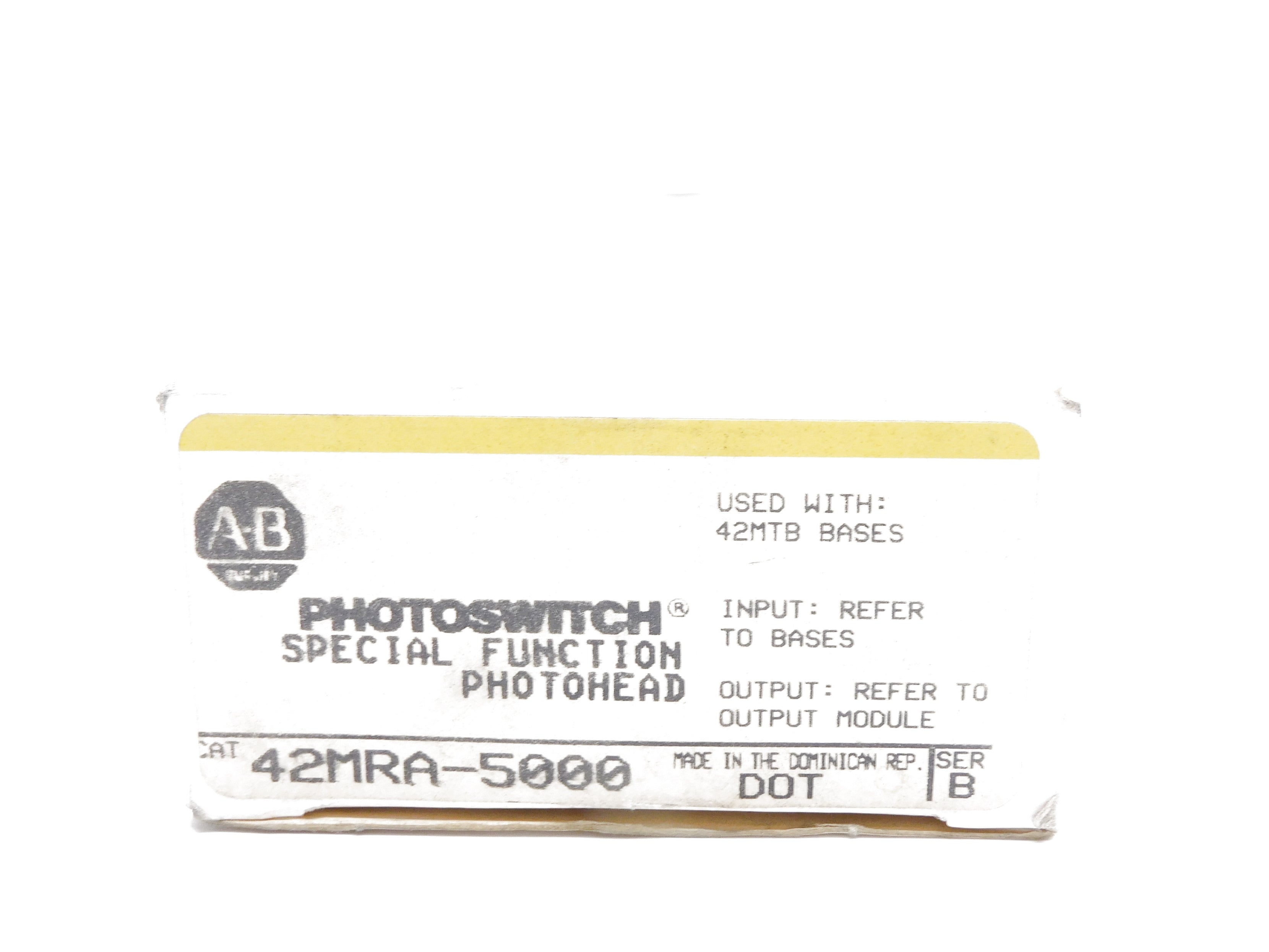 ALLEN BRADLEY 42MRA-5000 SER. B (BK/YL) NSMP