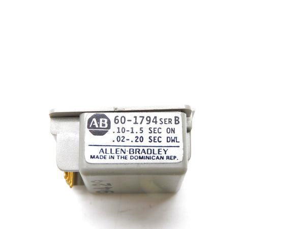 ALLEN BRADLEY 60-1794 SER. B .10-1.5S (BK/YL) NSMP