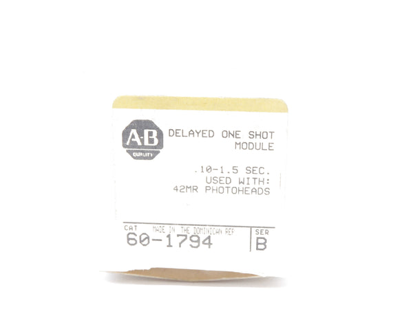 ALLEN BRADLEY 60-1794 SER. B .10-1.5S (BK/YL) NSMP