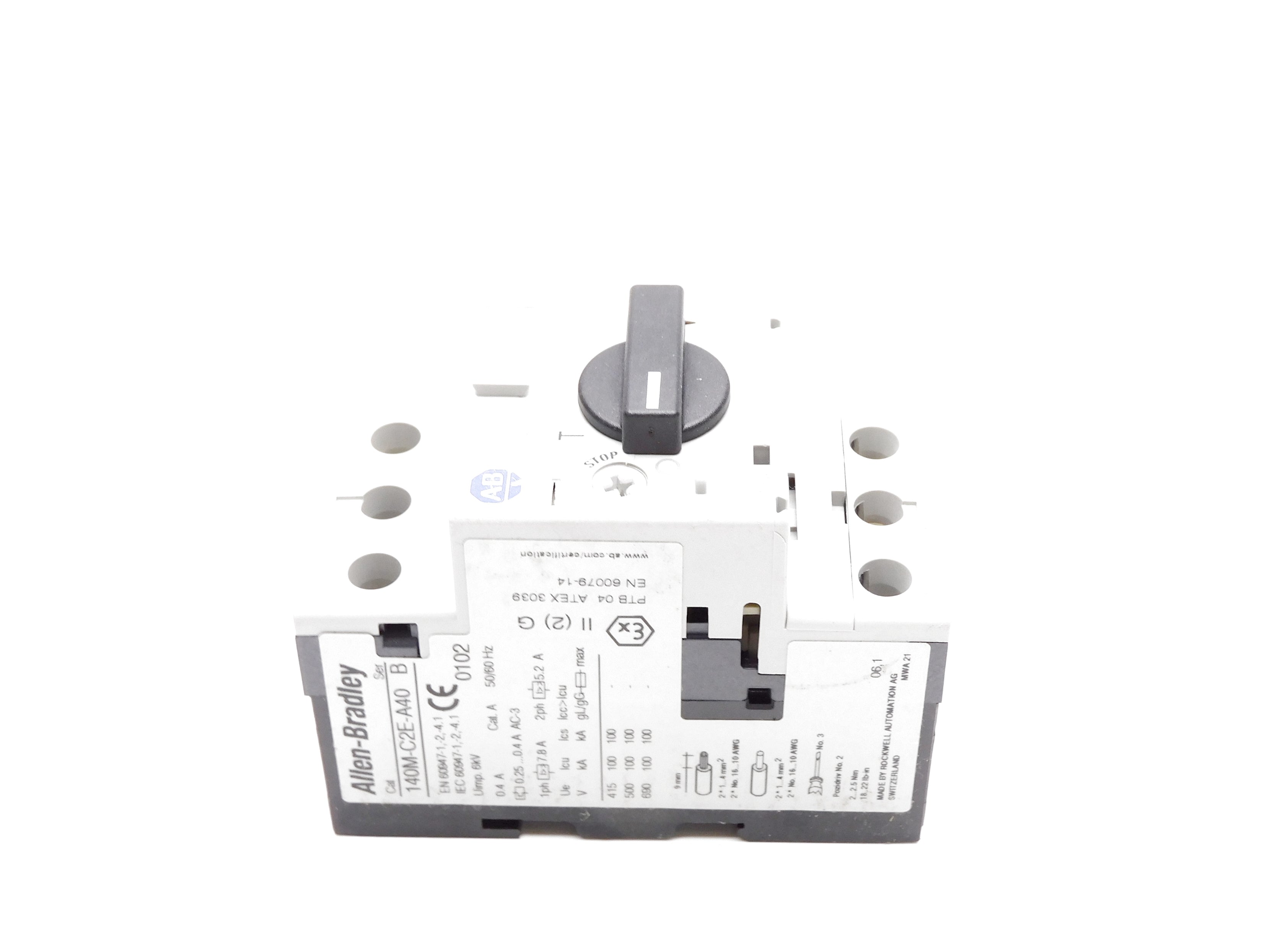 ALLEN BRADLEY 140M-C2E-A40 SER. B 0.25-0.4A 690V NSMP