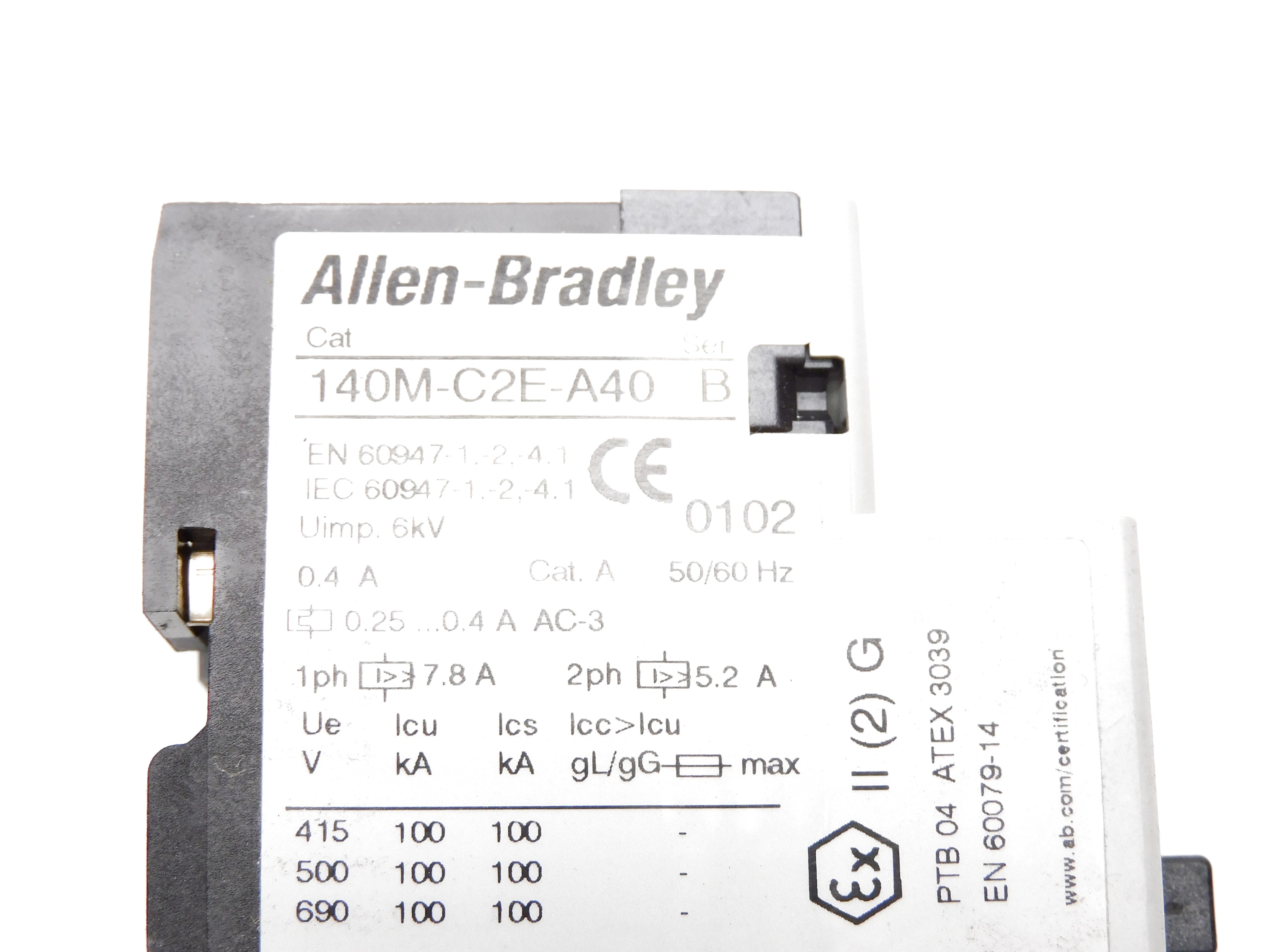 ALLEN BRADLEY 140M-C2E-A40 SER. B 0.25-0.4A 690V NSMP