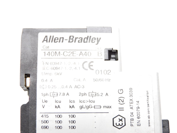 ALLEN BRADLEY 140M-C2E-A40 SER. B 0.25-0.4A 690V NSMP