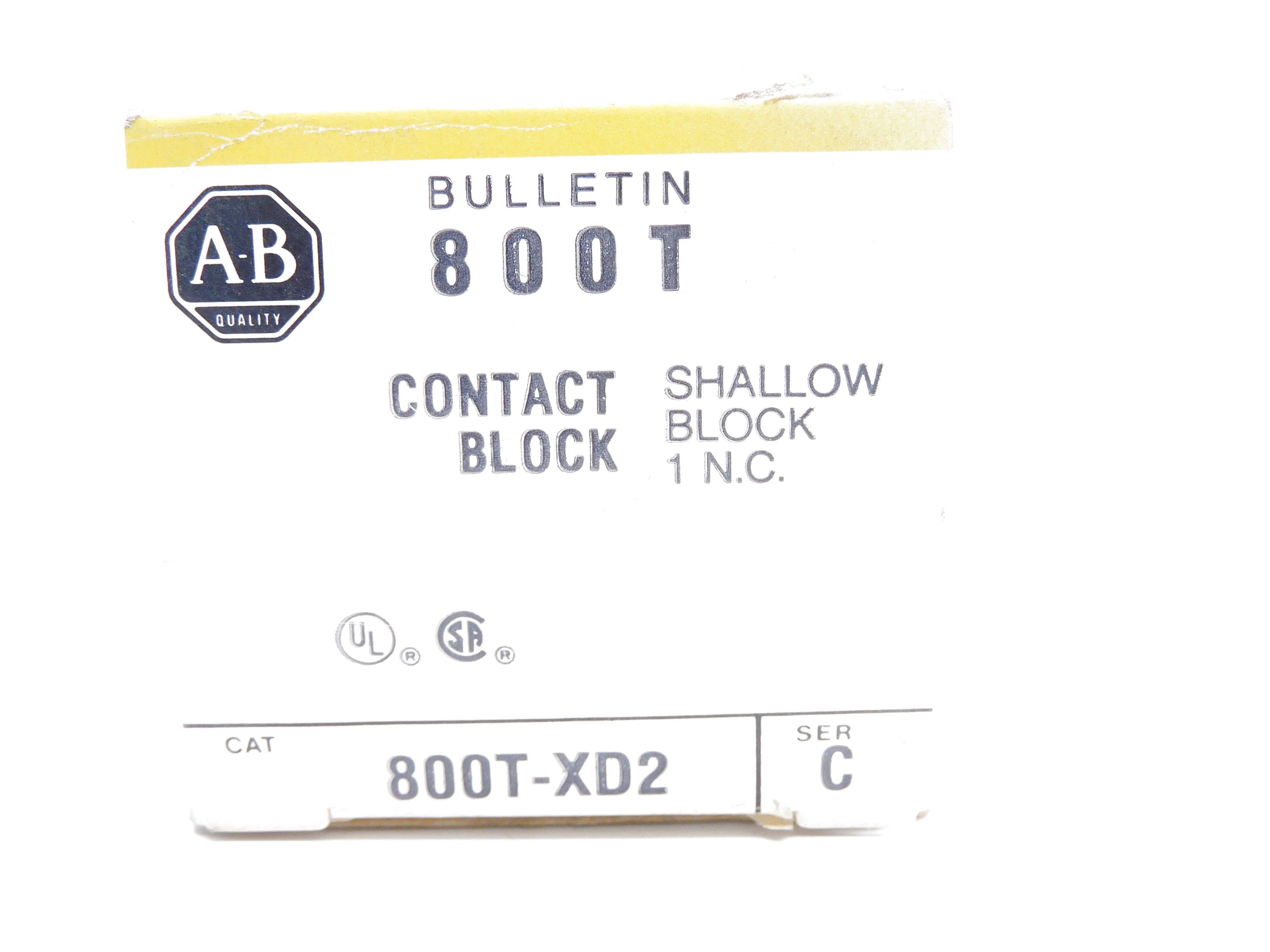 INDUSTRIAL SPARE PART 800T-XD2 SER. C 600V (BK/YL) NSMP