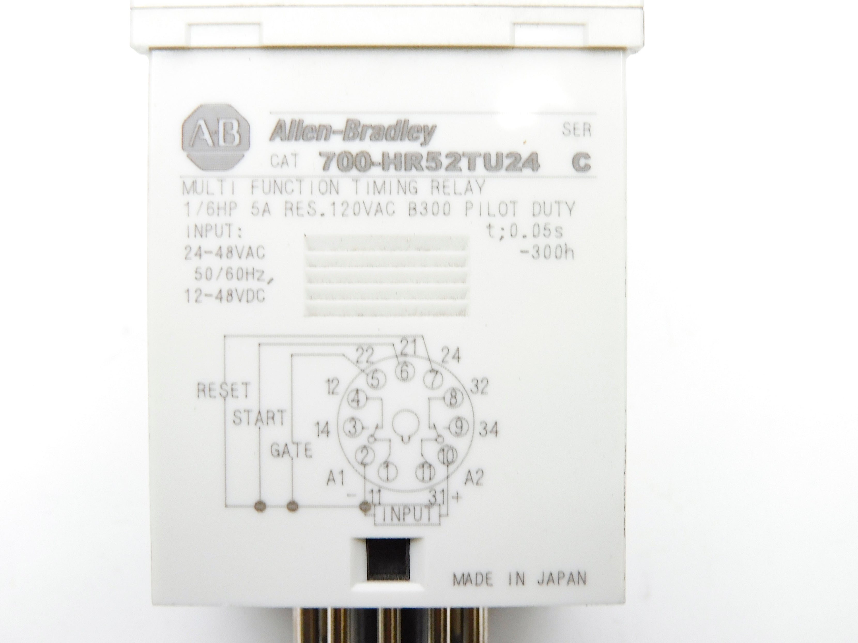 ALLEN BRADLEY 700-HR52TU24 SER. C 0.05S-300H NSNP