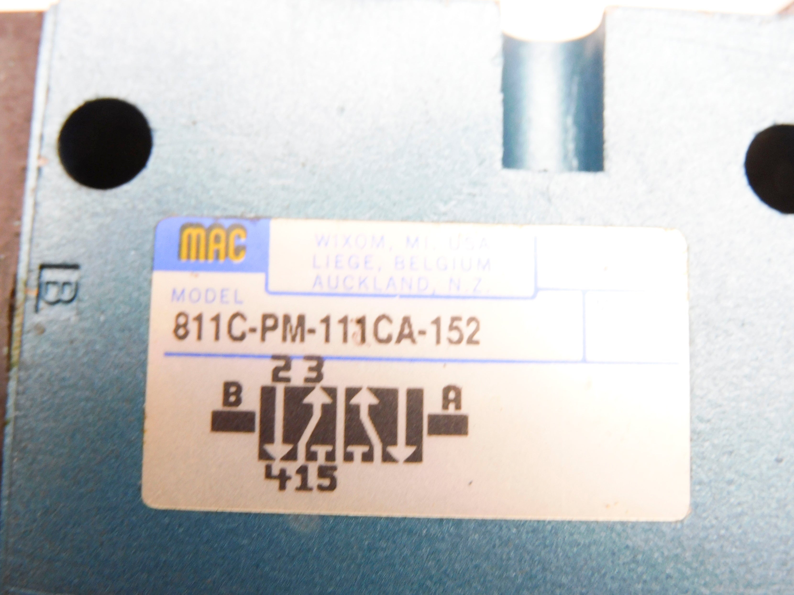 MAC 811C-PM-111CA-152 110/120V 25-150PSI NSNP