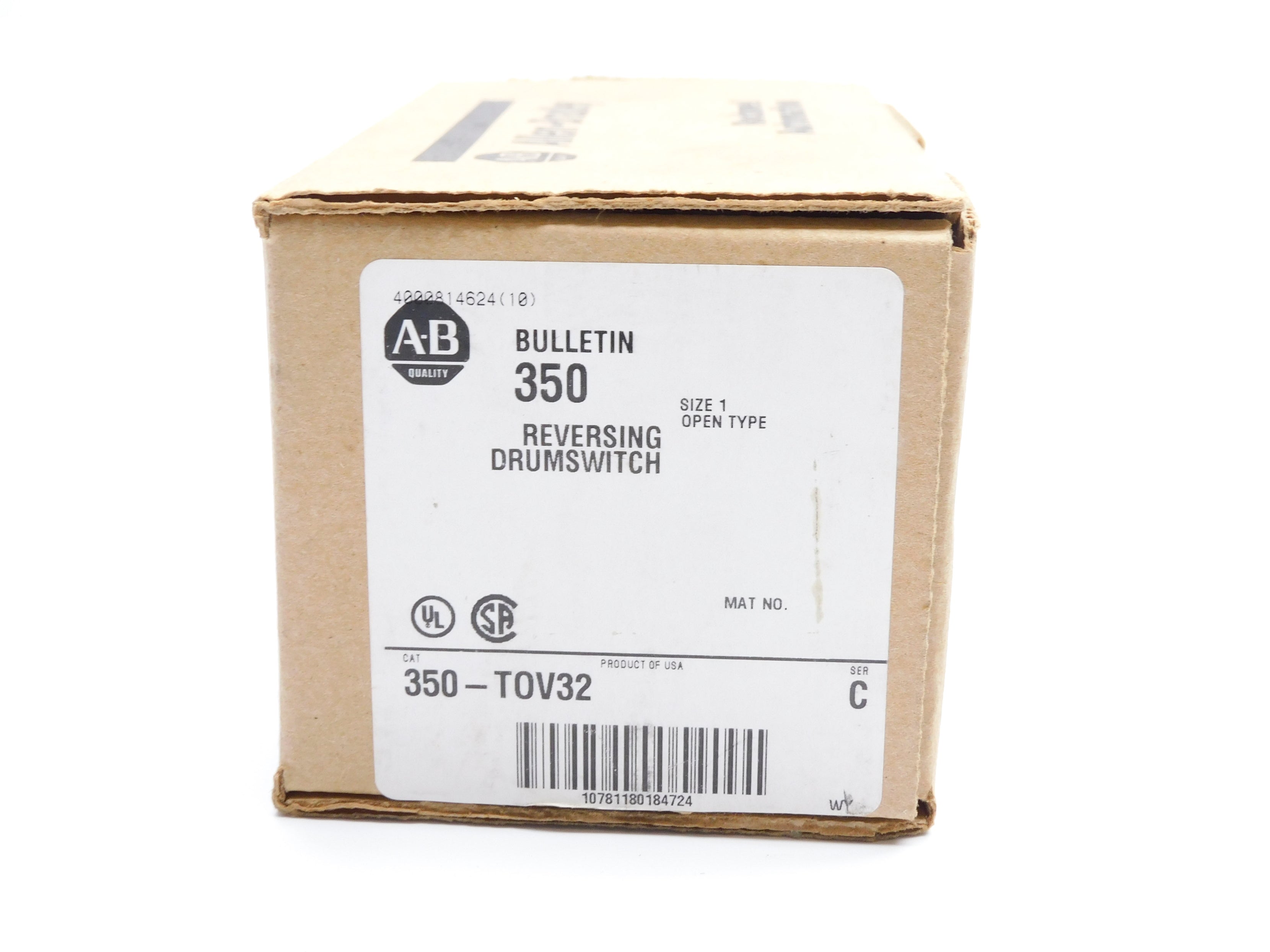 ALLEN BRADLEY 350-TOV32 SER. C 120/240V (BR/WH) NSMP