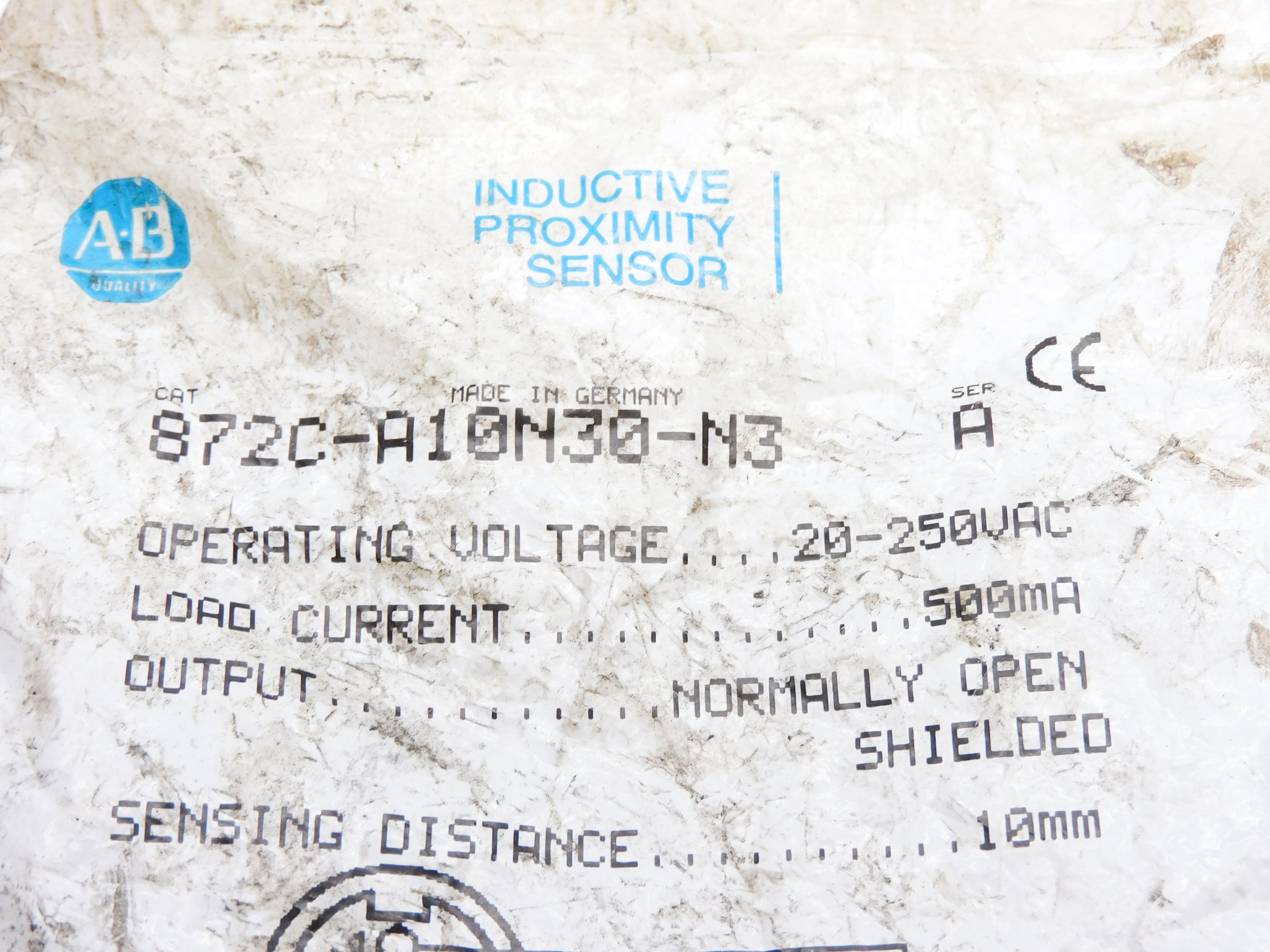 ALLEN BRADLEY 872C-A10N30-N3 SER. A 20-250VAC NSMP