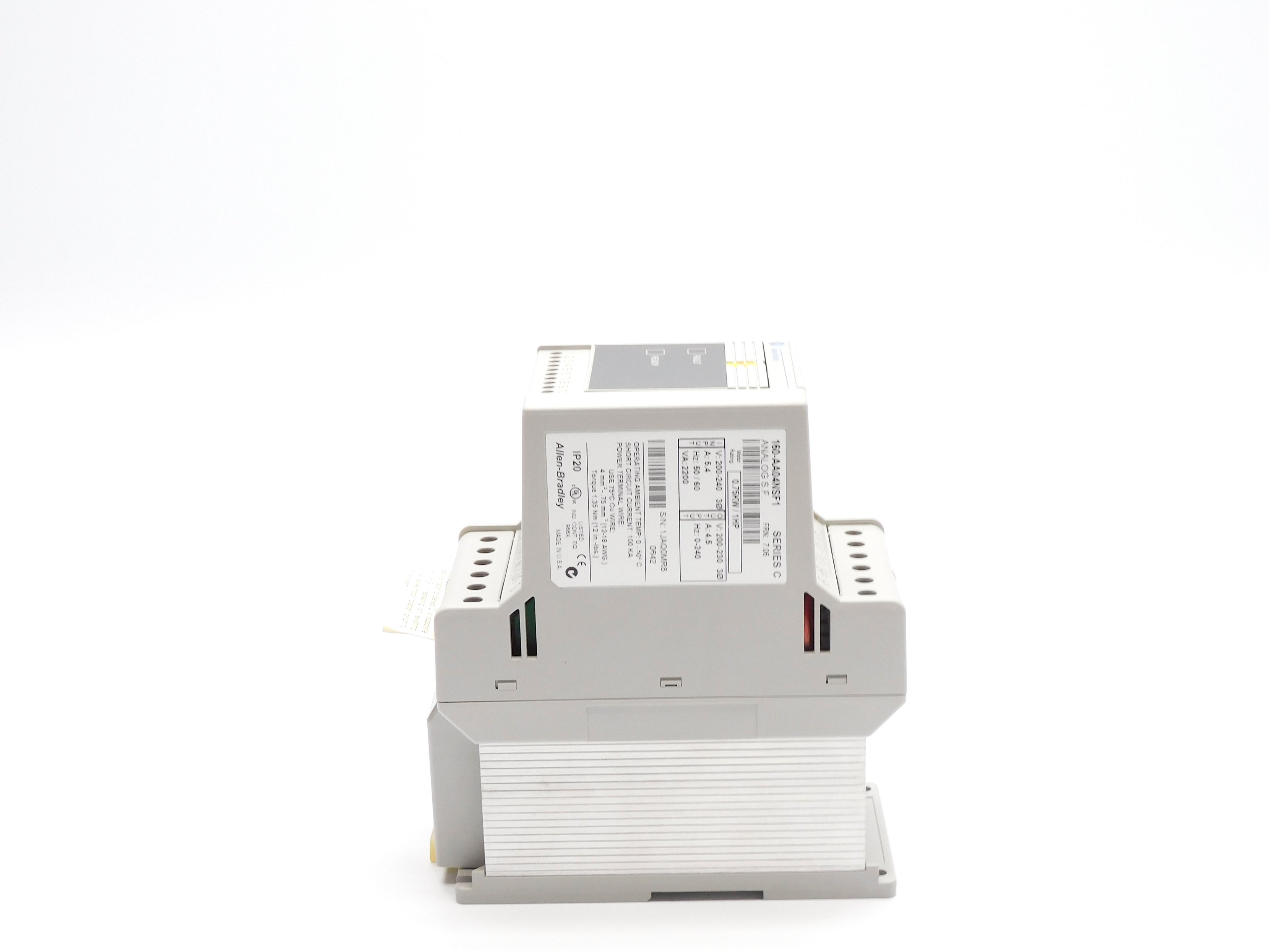 ALLEN BRADLEY 160-AA04NSF1 SER. C F/W 7.06 200-240V 5.4A (BR/WH) NSMP