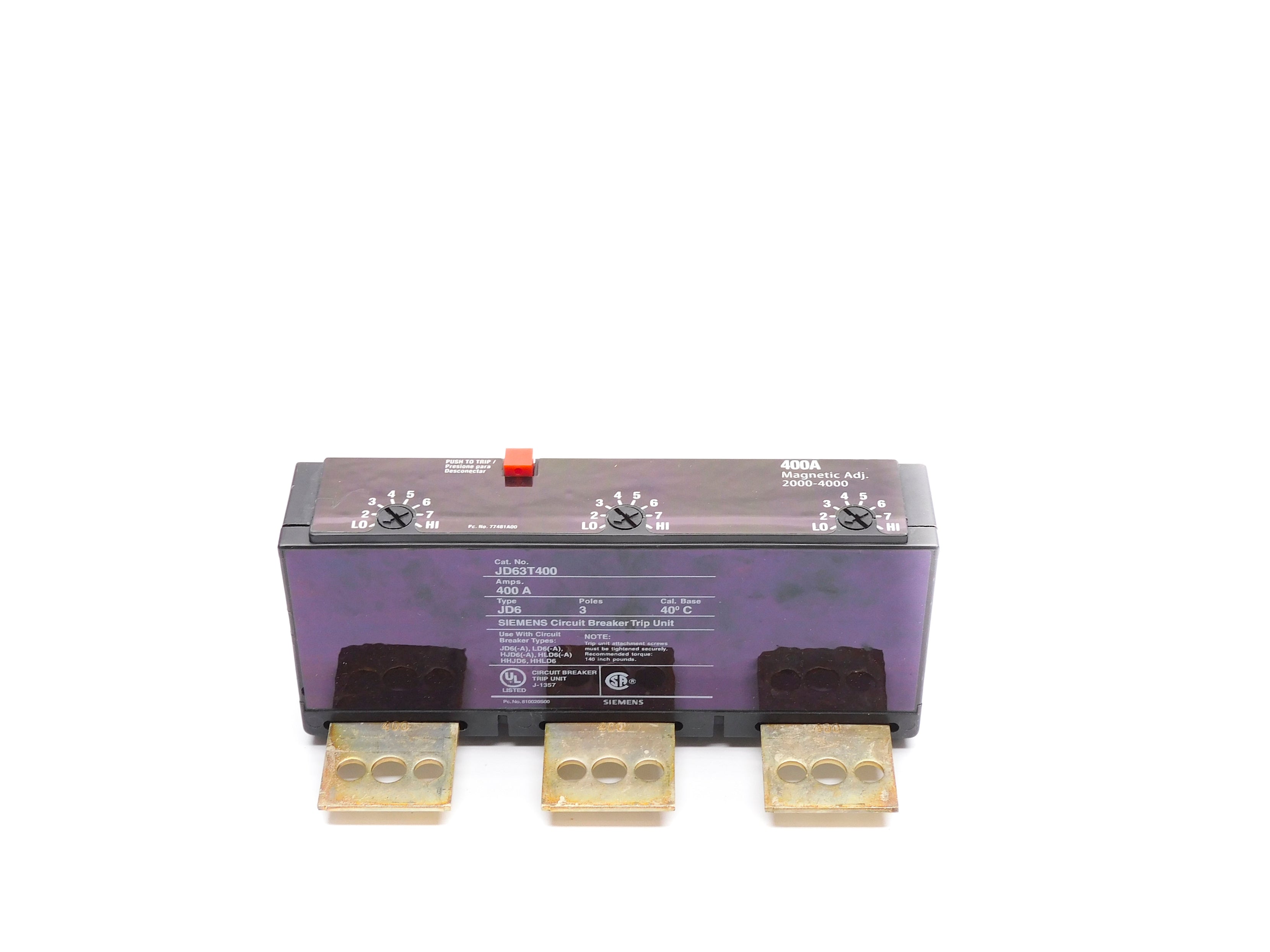 SIEMENS JD63T400 NSNP
