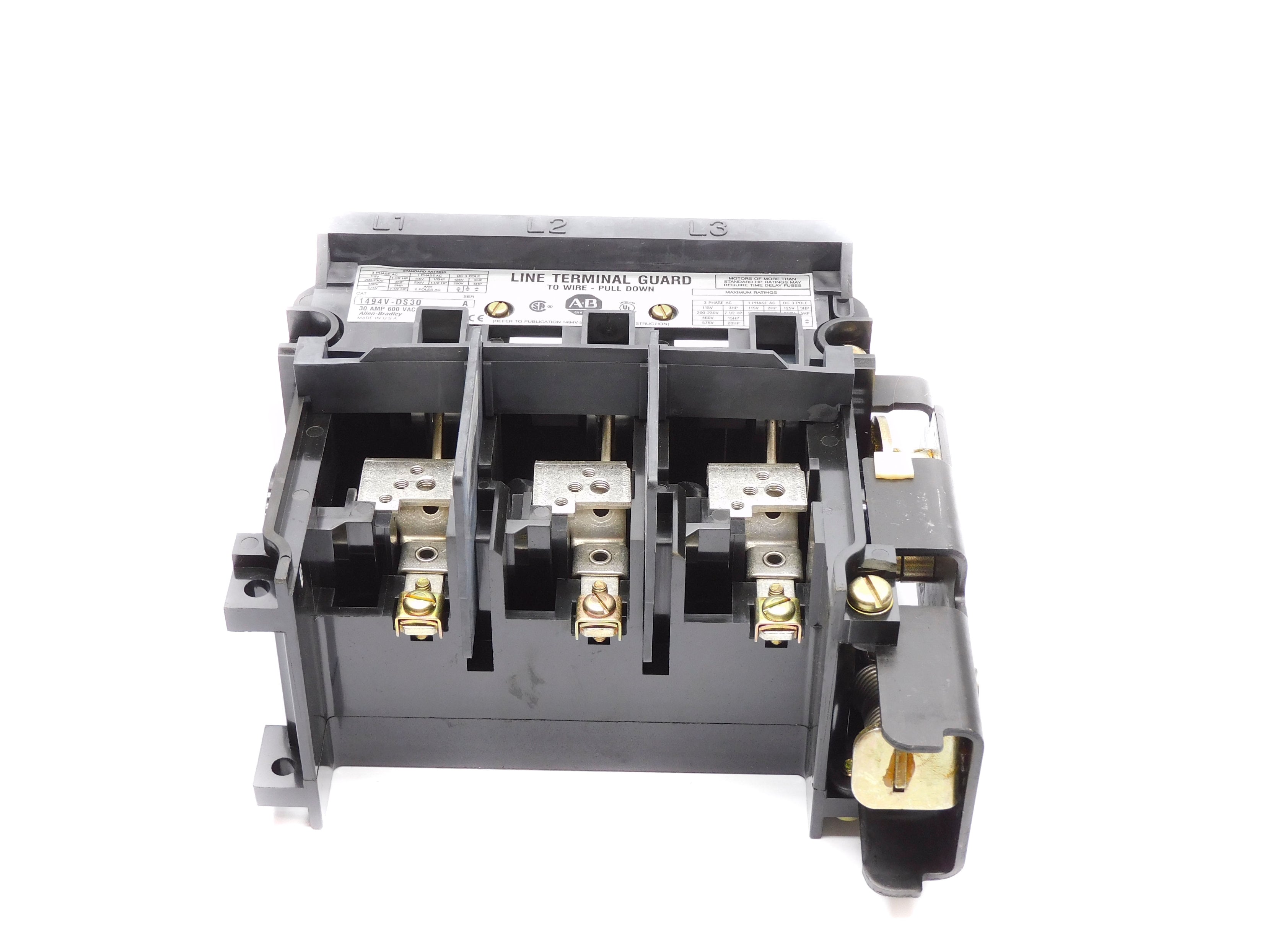 ALLEN BRADLEY 1494V-DS30 SER. A 600VAC 30A NSNP