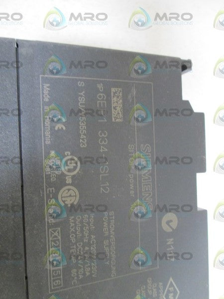 SIEMENS POWER SUPPLY 6EP1 334-1SL12 NSNP