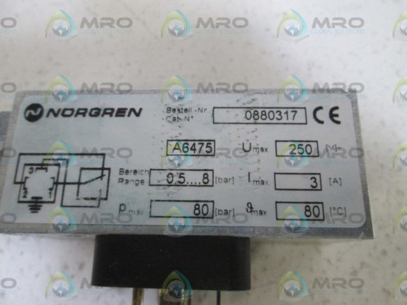 NORGREN PRESSURE SWITCH 0880317 UNMP