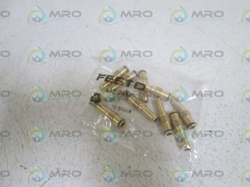 LOT OF 10 FESTO TERMINAL PLUG 117945 NSMP