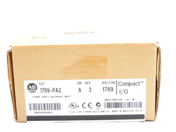 ALLEN BRADLEY 1769-PA2 SER. A 85-265VAC 40A NSMP