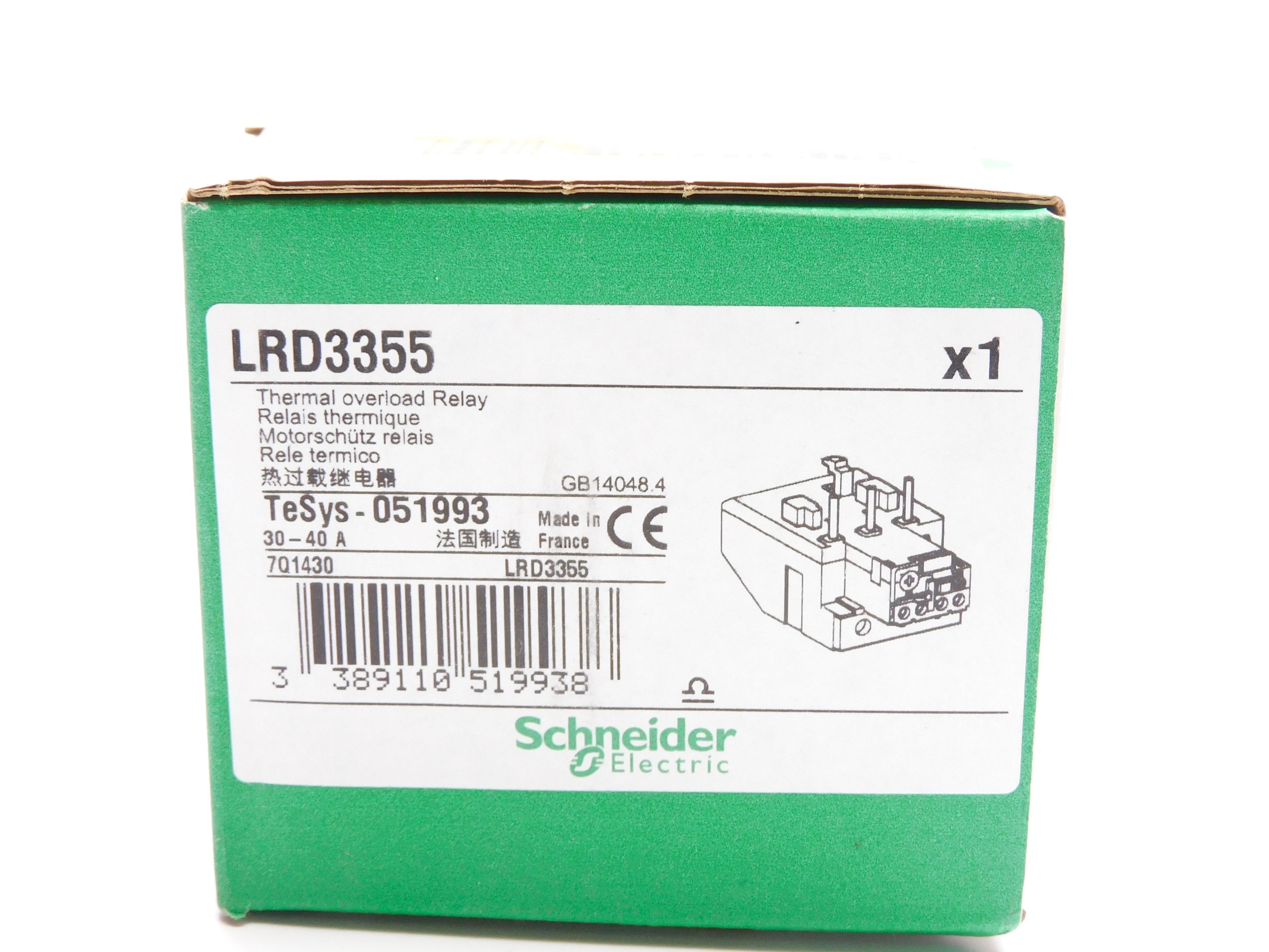 SCHNEIDER LRD3355 690V 30-40A NSMP