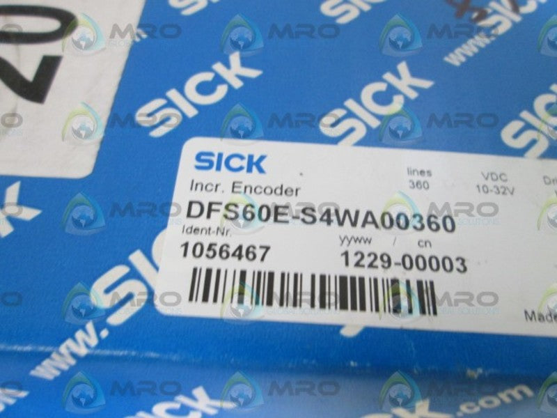 SICK INCREMENTAL ENCODER DFS60E-S4WA00360 NSMP