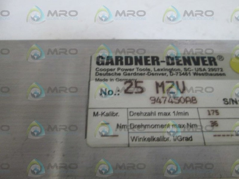 GARDNER-DENVER CYLINDER 25 MZV NSNP