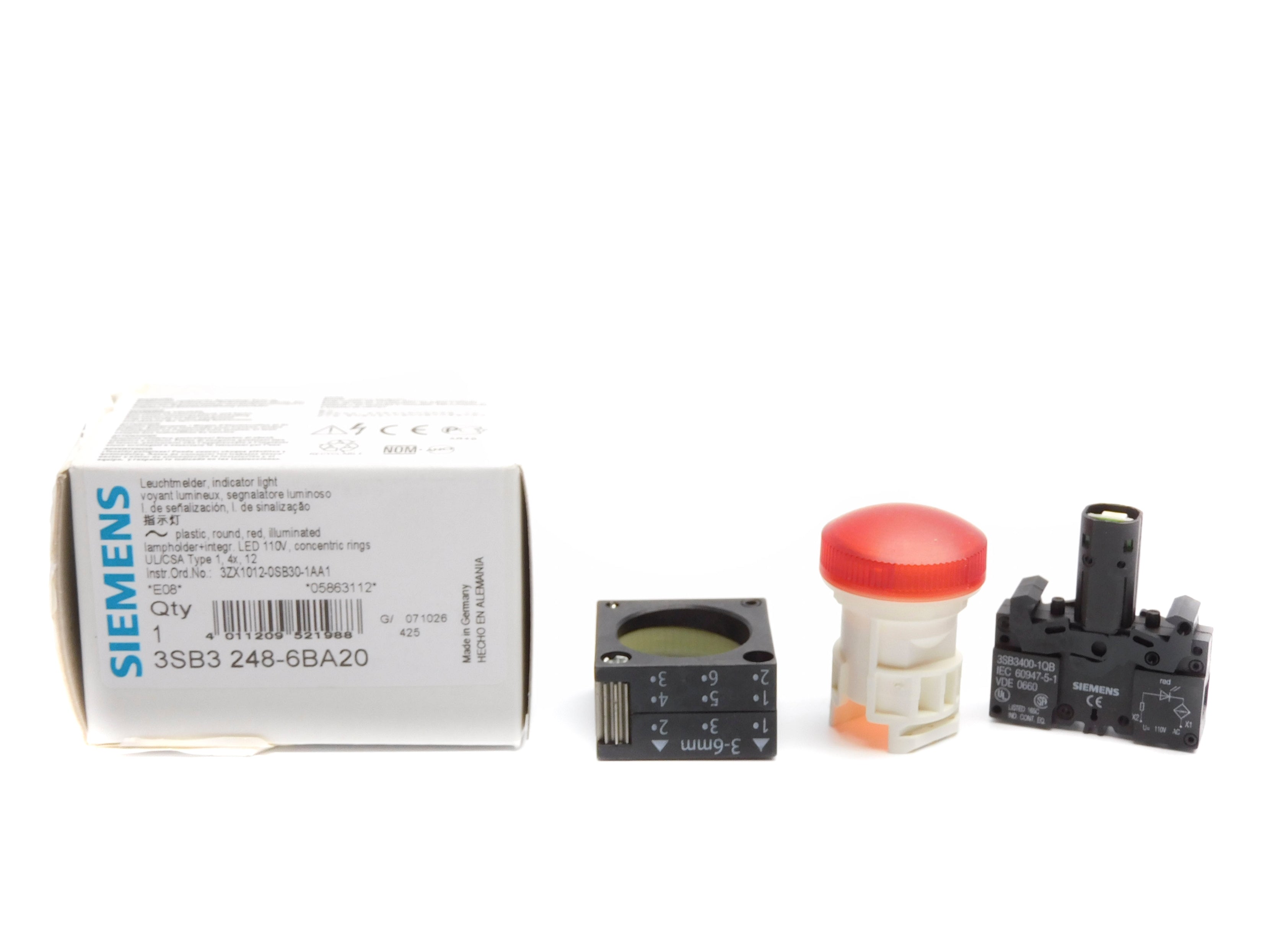 SIEMENS 3SB3248-6BA20 110V NSMP