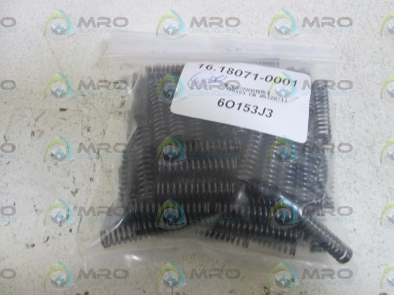 LOT OF 85 LAGERTEILE PRESSURE SPRING 16.18071-0001 NSNP IN BAG