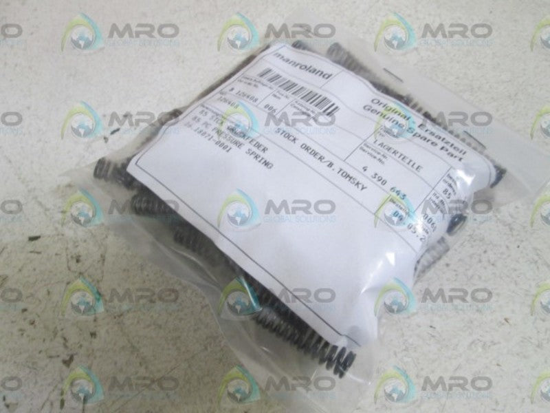 LOT OF 85 LAGERTEILE PRESSURE SPRING 16.18071-0001 NSNP IN BAG