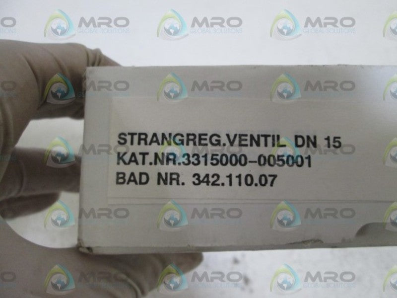 BALLOREX VALVE 3315000-005001  NSMP