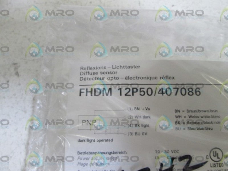 BAUMER SENSOR FHDM12P50/407086  NSNP IN BAG